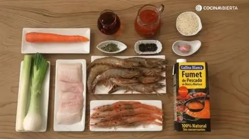 Ингредиенты крема из морепродуктов