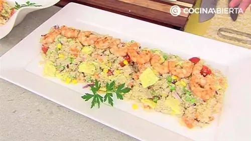 Салат из киноа с креветками Салат из киноа с креветками