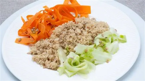 Салат из киноа, огурца и моркови Салат из киноа, огурца и моркови
