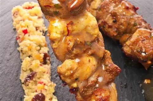 Мавританский шашлык с кускусом Мавританский шашлык с кускусом