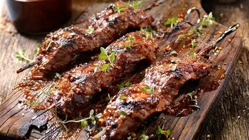 жареное мясо для шашлыка