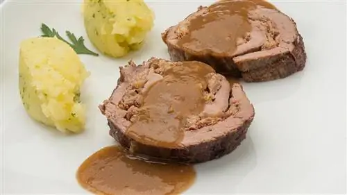 Крылышки, фаршированные овощами, грибами и муссом из птицы Крылышки, фаршированные овощами, грибами и муссом из птицы