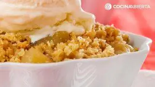 рецепт яблочной крошки