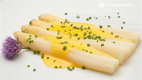 Белая спаржа с чаколи забайон от Карлоса Аргиньяно: легкая и свежая закуска Белая спаржа с чаколи забайон от Карлоса Аргиньяно: легкая и свежая закуска