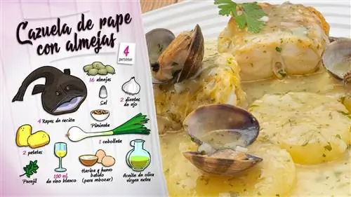 Запеканка из морского черта с моллюсками Запеканка из морского черта с моллюсками