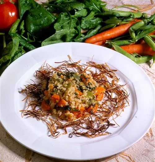 Коричневый рис с овощами Коричневый рис с овощами