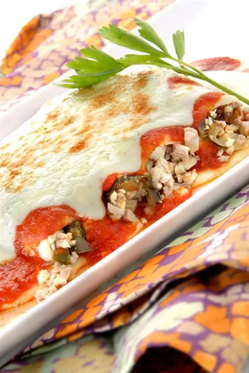 Каннеллони с начинкой из курицы Каннеллони с начинкой из курицы