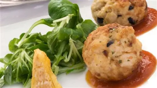 Фрикадельки из индейки с жареным сыром
