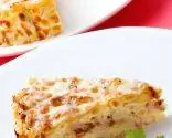 Макаронный пудинг с ветчиной и сыром