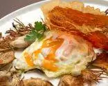Яичница с чипсами из артишоков