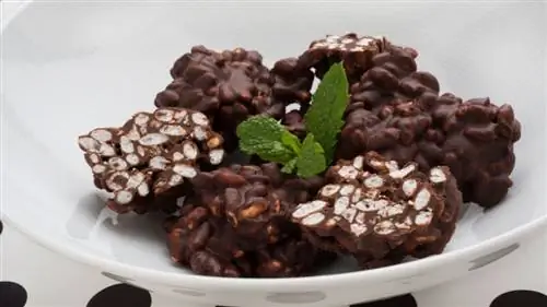Воздушный рис и шоколадные камни Воздушный рис и шоколадные камни