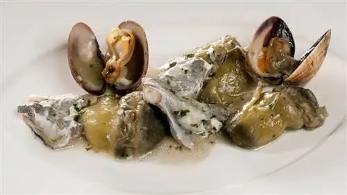 Запеканка из артишоков с кокосами и моллюсками Запеканка из артишоков с кокосами и моллюсками