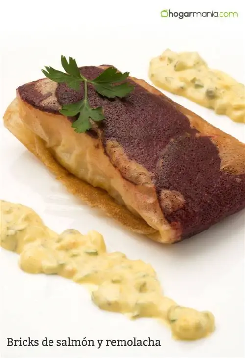 Кирпичи из лосося и свеклы