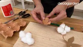 Как сделать цветы из хлопка - шаг 5