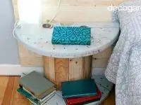 Катушки как тумбочка Катушки как тумбочка