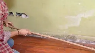 Покрыть пол и стены дубовыми рейками - шаг 1