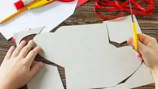 Карточка с переплетенными сердцами шаг 1 Карточка с переплетенными сердцами шаг 1