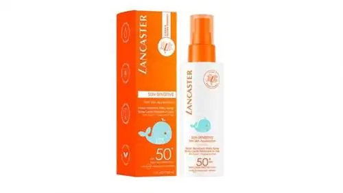 Лучшие солнцезащитные кремы по версии OCU: LANCASTER SUN SENSITIVE KIDS MILK SPRAY SPF50+