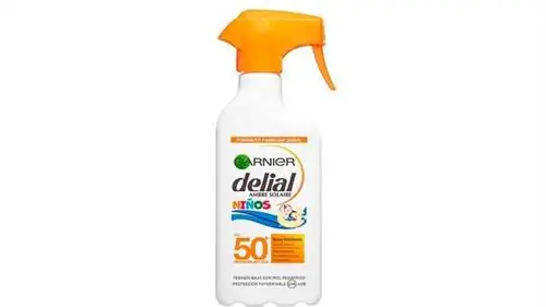 Лучшие солнцезащитные средства по версии OCU: Garnier Delial Sensitive Advance Kids 50+