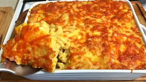 Очень простой рецепт макарон со сливками & с сыром