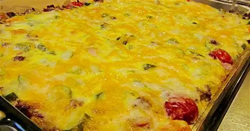 Рецепт запеканки с чизбургером и беконом с низким содержанием углеводов