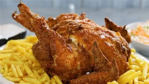 Рецепт хрустящей жареной курицы в пахте