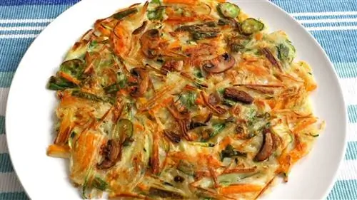 Легкий и вкусный овощной блинчик