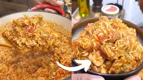 Джамбалайя с курицей и колбасой