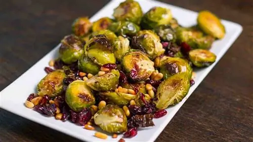 Рецепт запеченной брюссельской капусты