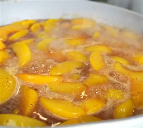 Вкусный рецепт персикового пудинга из сапожника