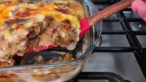 Простой рецепт запеканки из говяжьего фарша и картофеля