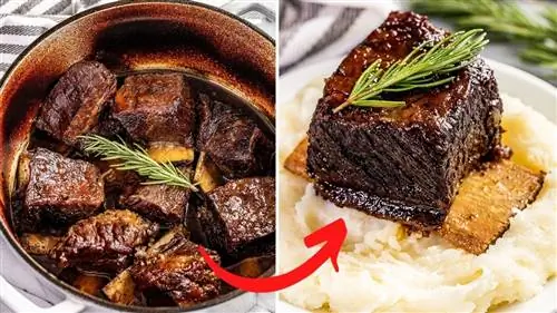 Классический рецепт тушеных говяжьих ребрышек