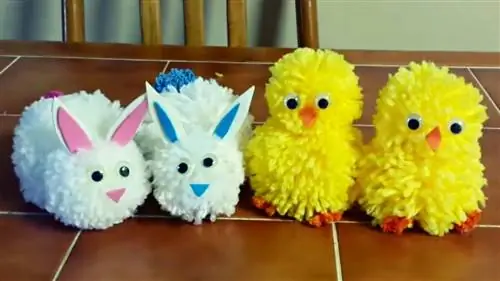 Easy DIY Пряжа Цыпленок & Учебное пособие по кроликам