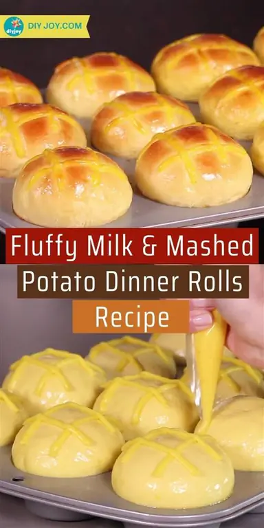 Рецепт пышных роллов с молоком и картофельным пюре Рецепт пышных роллов с молоком и картофельным пюре