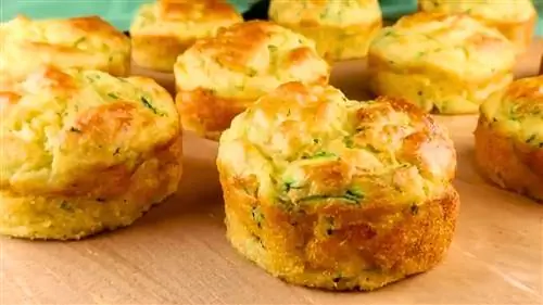 Маффины на завтрак из кабачков и сыра