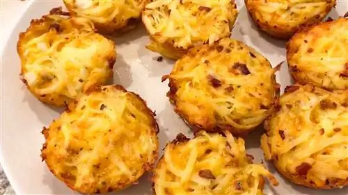 Рецепт сырных чашек с оладьями