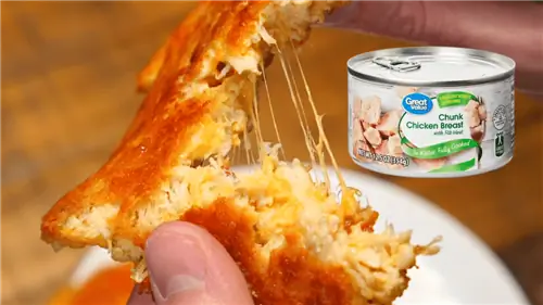 Легкие сырные консервированные куриные котлеты