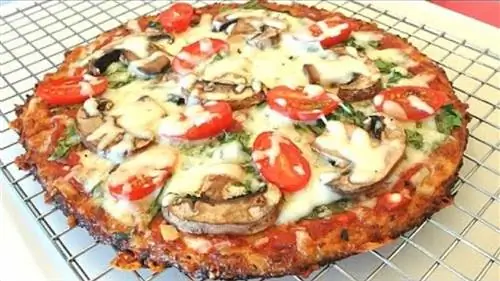 Лучший рецепт пиццы с корочкой из цветной капусты