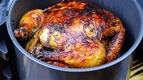 Легкий рецепт курицы целиком во фритюрнице