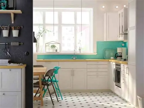 Отремонтируйте свою кухню зеленой плиткой на кухне ikea