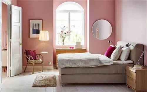 цвета для оформления розовой спальни ikea