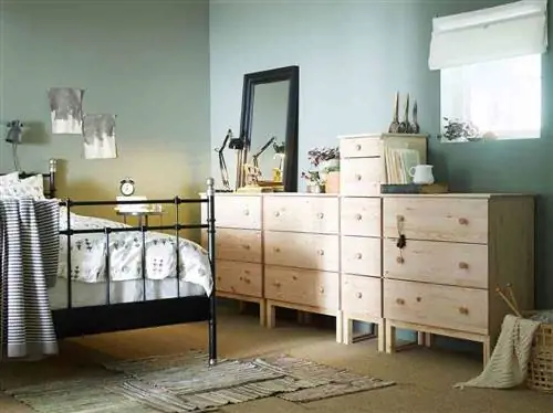 цвета для оформления спальни ikea нежно-зеленый