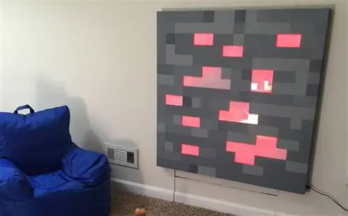 Светящаяся настенная подвеска Minecraft - воплощение пиксельного уюта