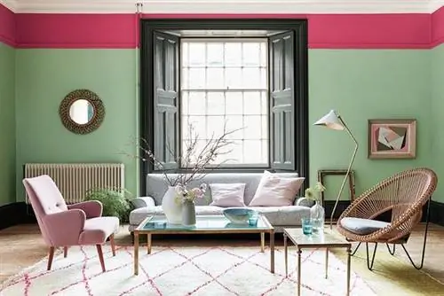 «Краски с оттенками Pea Green и Leather, Little Greene, 43,50 евро за банку 1 л». «Краски с оттенками Pea Green и Leather, Little Greene, 43,50 евро за банку 1 л».