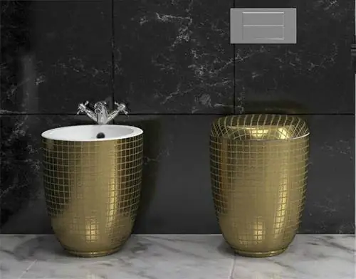 керамическая ванна с мозаикой 1 Декоративные унитазы и биде от Stile - Mosaiko керамическая ванна с мозаикой 1 Декоративные унитазы и биде от Stile - Mosaiko