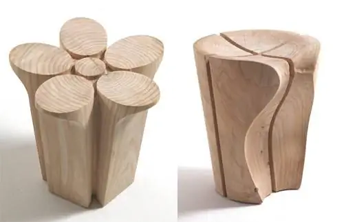 табуреты из цельного дерева fiore delta karim rashid riva1920 1 Табуреты из цельного дерева от Карима Рашида для Riva1920