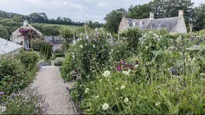 Как посадить бордюр коттеджного сада - Либби Рассел из Mazzullo + Russell Landscape Design привнесла типично английский вид в это пространство в Сомерсете, дополненное величественными травянистыми бордюрами. Как посадить бордюр коттеджного сада - Либби Рассел из Mazzullo + Russell Landscape Design привнесла типично английский вид в это пространство в Сомерсете, дополненное величественными травянистыми бордюрами.