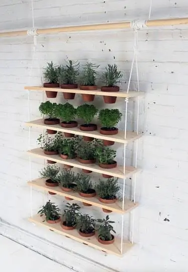 подвесные полки DIY проект для растений подвесные полки DIY проект для растений