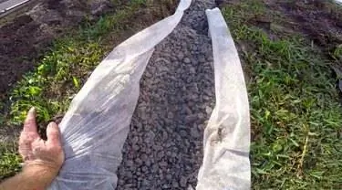 Строительство французского водостока. Строительство французского водостока.