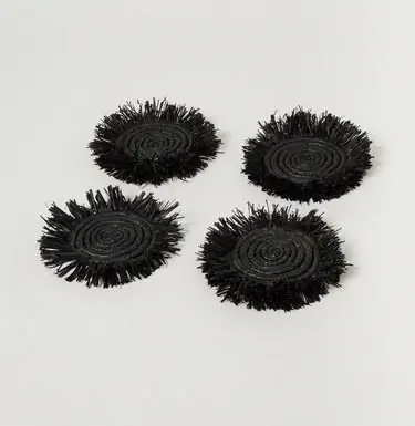 Kazi Goods Натуральные подставки с бахромой